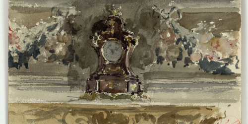 image for: Marià Fortuny - Estudi per al quadre «El col·leccionista d&#039;estampes» - Cap a 1863-1867