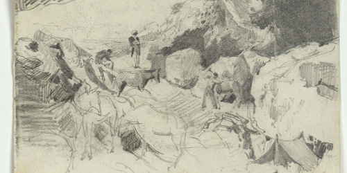 image for: Marià Fortuny - Paisatge marroquí - Cap a 1860-1862