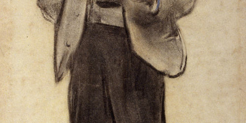 image for: Ramon Casas - Retrat de Manolo Hugué - Cap a 1897-1899