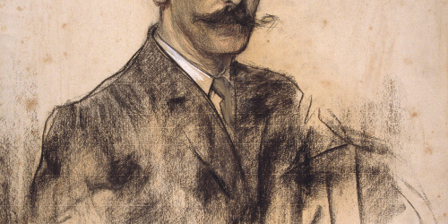 image for: Ramon Casas - Retrat de Joaquim Malats - Cap a 1906-1908