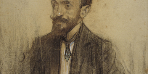 image for: Ramon Casas - Retrat de Vicente Lampérez y Romea - 1904