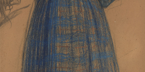 image for: Joan Llimona - Estudi de nena - Cap a 1904