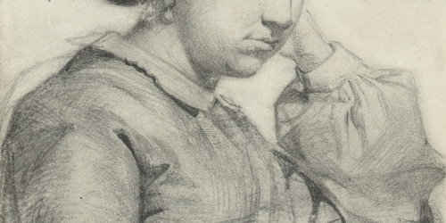 image for: Marià Fortuny - Bust de jove dama - Cap a 1857-1858