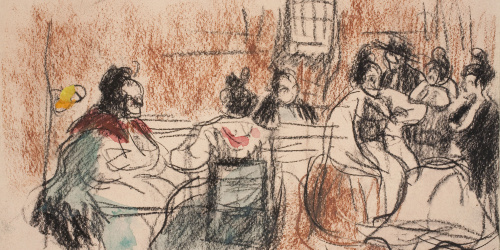 image for: Ricard Canals - Interior de la Reial Fàbrica de Tabacs de Sevilla - Cap a 1898-1899