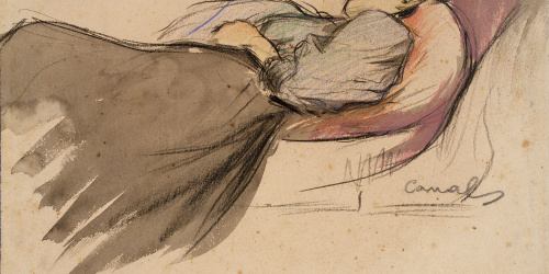 image for: Ricard Canals - Dona ajaguda - Cap a 1900