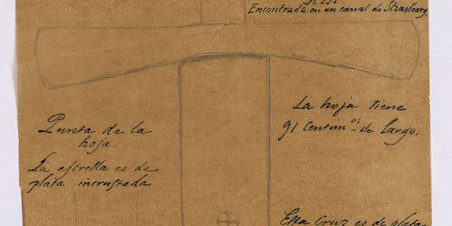 image for: Marià Fortuny - Espasa medieval procedent d&#039;Estrasburg - Cap a 1867-1872