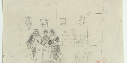image for: Marià Fortuny - Figures en una sala - Cap a 1867-1872