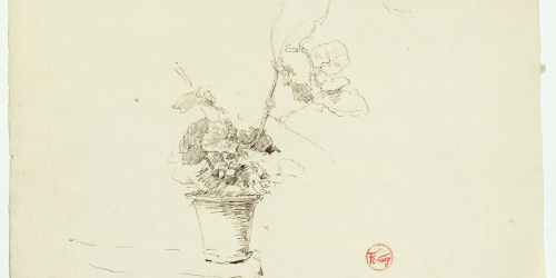 image for: Marià Fortuny - Test de geranis - Cap a 1867-1872
