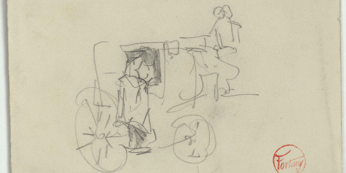 image for: Marià Fortuny - Esbós de cotxe - Cap a 1867-1872