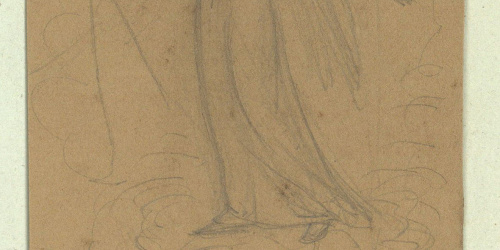 image for: Marià Fortuny - Àngel amb espasa - Cap a 1856-1858