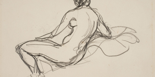 image for: Ricard Canals - Apunt de nu femení - Cap a 1920