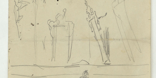 image for: Marià Fortuny - Esbós de figures i objectes - Cap a 1870-1872