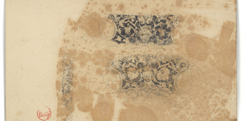 image for: Marià Fortuny - Sanefes amb roleus vegetals - Cap a 1870-1874