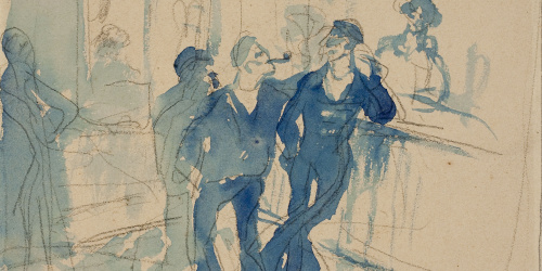 image for: Ricard Canals - Mariners en una taverna - Cap a 1900-1910