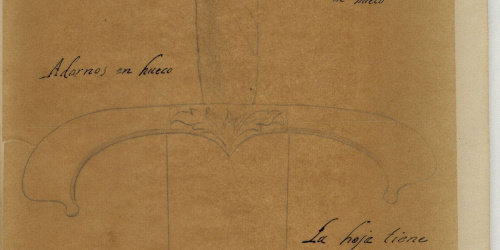 image for: Marià Fortuny - Calc del pom d&#039;una espasa d&#039;estil musulmà - Cap a 1867-1872