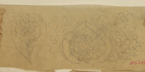 image for: Marià Fortuny - Calc d&#039;ornamentació d&#039;espasa d&#039;estil musulmà - Cap a 1867-1872