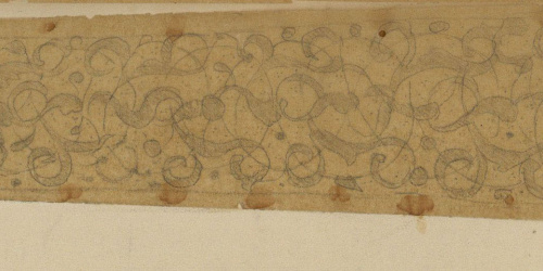 image for: Marià Fortuny - Calc d'ornamentació d'espasa d'estil musulmà - Cap a 1867-1872