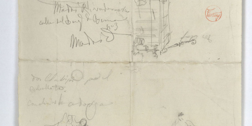 image for: Marià Fortuny - Esbossos diversos - Cap a 1870-1872