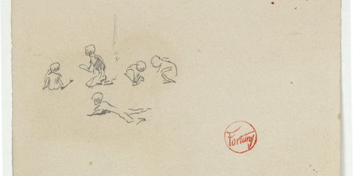 image for: Marià Fortuny - Esbós de nens - Cap a 1874
