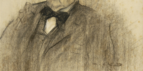 image for: Ramon Casas - Retrat de Juan Valera - 1904