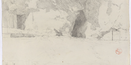 image for: Marià Fortuny - Estudi per al quadre «Cova de gitanos» - Cap a 1871