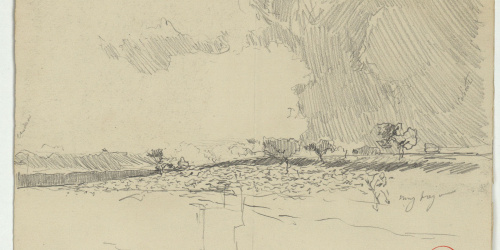 image for: Marià Fortuny - Paisatge marroquí [?] - Cap a1860-1862