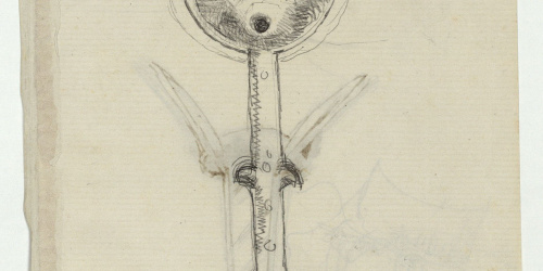 image for: Marià Fortuny - Pom de punyal (anvers) / Pom de punyal i altres esbossos (revers) - Cap a 1867-1872
