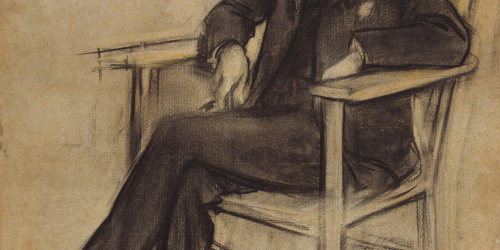 image for: Ramon Casas - Retrat d&#039;Eusebi Corominas - Cap a 1897-1899