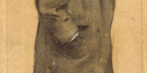 image for: Ramon Casas - Retrat de Pere Coll i Rataflutis - Cap a 1897-1898