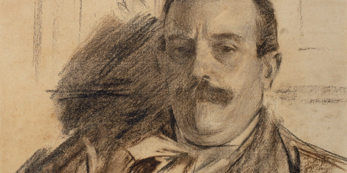 image for: Ramon Casas - Retrat de Raimon Casellas - Cap a 1901