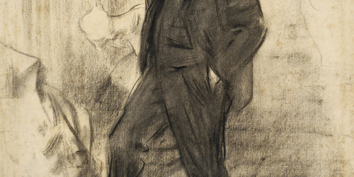 image for: Ramon Casas - Retrat d'Auguste Rodin - 1900