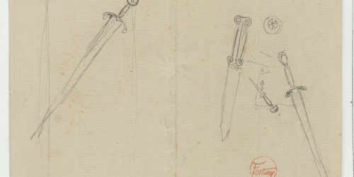 image for: Marià Fortuny - Espases i punyals - Cap a 1867-1872