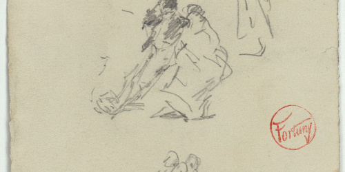 image for: Marià Fortuny - Croquis de figures - Cap a 1870-1872