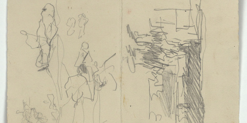 image for: Marià Fortuny - Croquis de figures - Cap a 1867-1874