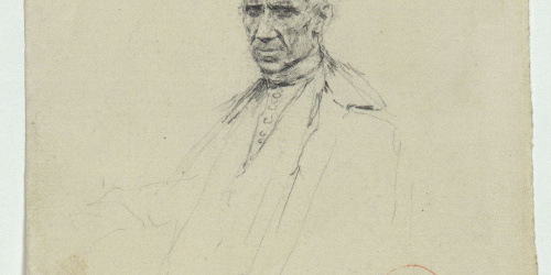 image for: Marià Fortuny - Retrat d&#039;un papa - Cap a 1863-1867