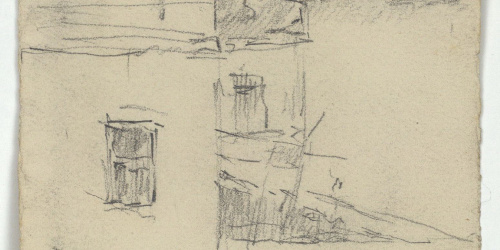 image for: Marià Fortuny - Detall de cases - Cap a 1870-1872