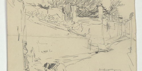 image for: Marià Fortuny - Carrer amb figures - Cap a 1870-1872