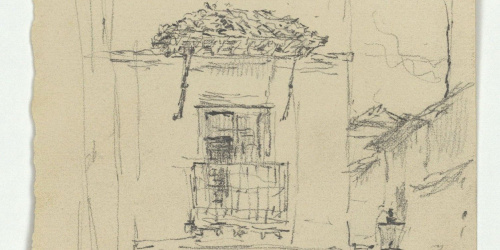 image for: Marià Fortuny - Estudi per al quadre «L&#039;Ajuntament vell de Granada» - Cap a 1872