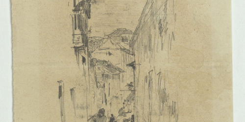 image for: Marià Fortuny - Carrer amb figures - Cap a 1870-1872