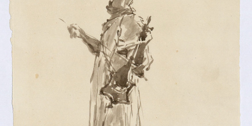 image for: Marià Fortuny - Estudi per al quadre «Músics àrabs» - Cap a 1872