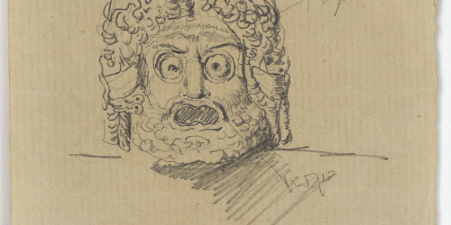 image for: Marià Fortuny - Màscara d'estil clàssic - Cap a 1863-1872