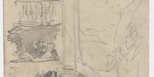 image for: Marià Fortuny - Interior d&#039;un teatre - Cap a 1863-1865