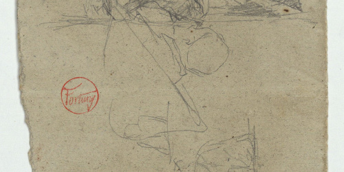 image for: Marià Fortuny - Figures en una llotja - Cap a 1863-1867