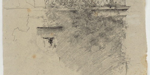 image for: Marià Fortuny - Detall de la façana d&#039;una casa - Cap a 1870-1872