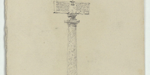 image for: Marià Fortuny - Columna coronada per una creu - Cap a 1867-1872