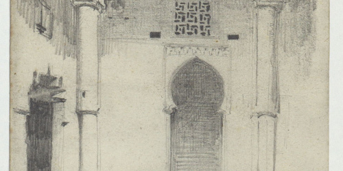 image for: Marià Fortuny - Pati interior d&#039;una casa de Tetuan - 1860