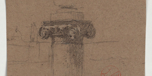 image for: Marià Fortuny - Capitell d&#039;estil jònic - Cap a 1863-1865