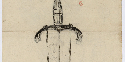 image for: Marià Fortuny - Espasa d&#039;estil renaixentista (anvers) / Cascs d&#039;estil renaixentista (revers) - Cap a 1867-1872