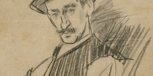 image for: Ramon Casas - Retrat de Miquel Utrillo - Cap a 1890-1892