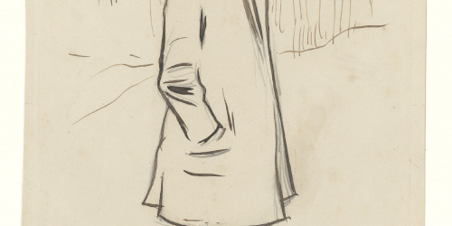 image for: Ramon Casas - Estudi per al quadre «Retrat d&#039;Erik Satie» - Cap a 1891